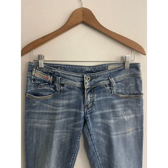 Diesel Jeans 29 Vintage Y2K Matic Low Rise Womens Stretch Denim Medium Wash - Picture 2 of 8
